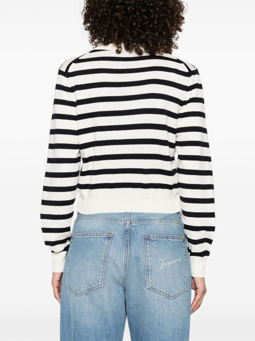 A.P.C. Cropped Striped Sweater