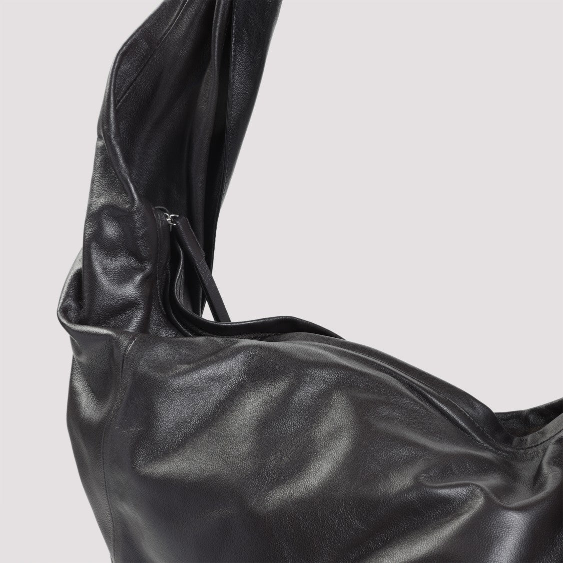 Lemaire Unique Triangular Brown Shoulder Bag