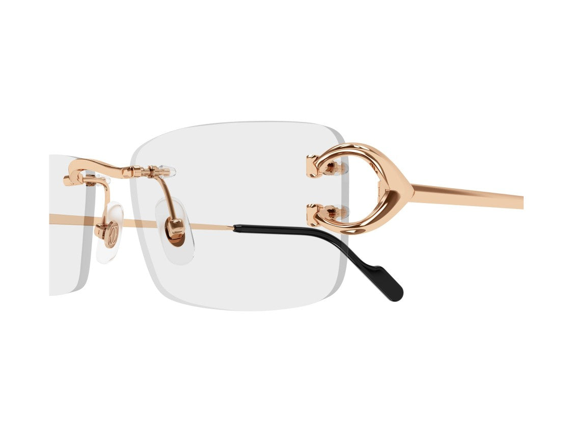 Cartier Gold-Tone Ct0344o Rimless Eyeglasses