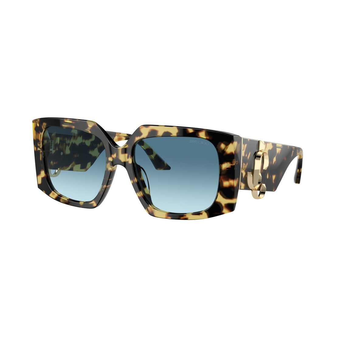 Jimmy Choo 0Jc5006u Oversized Tortoiseshell Square Frame Sunglasses