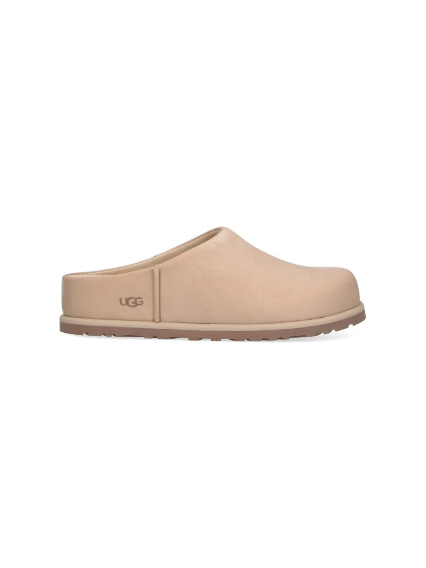Ugg Beige Rounded Toe Slip-On Sandals
