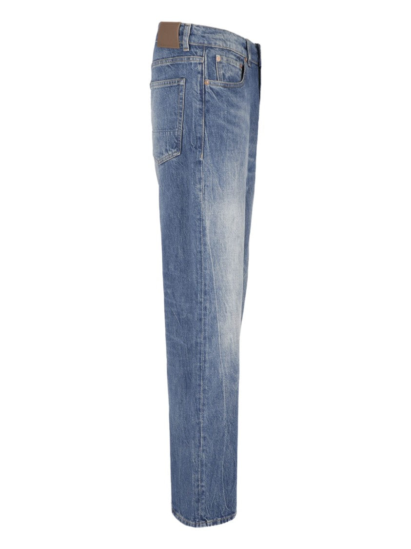 Our Legacy Third Cut River Blue Wash Straight-Leg Cotton Jeans