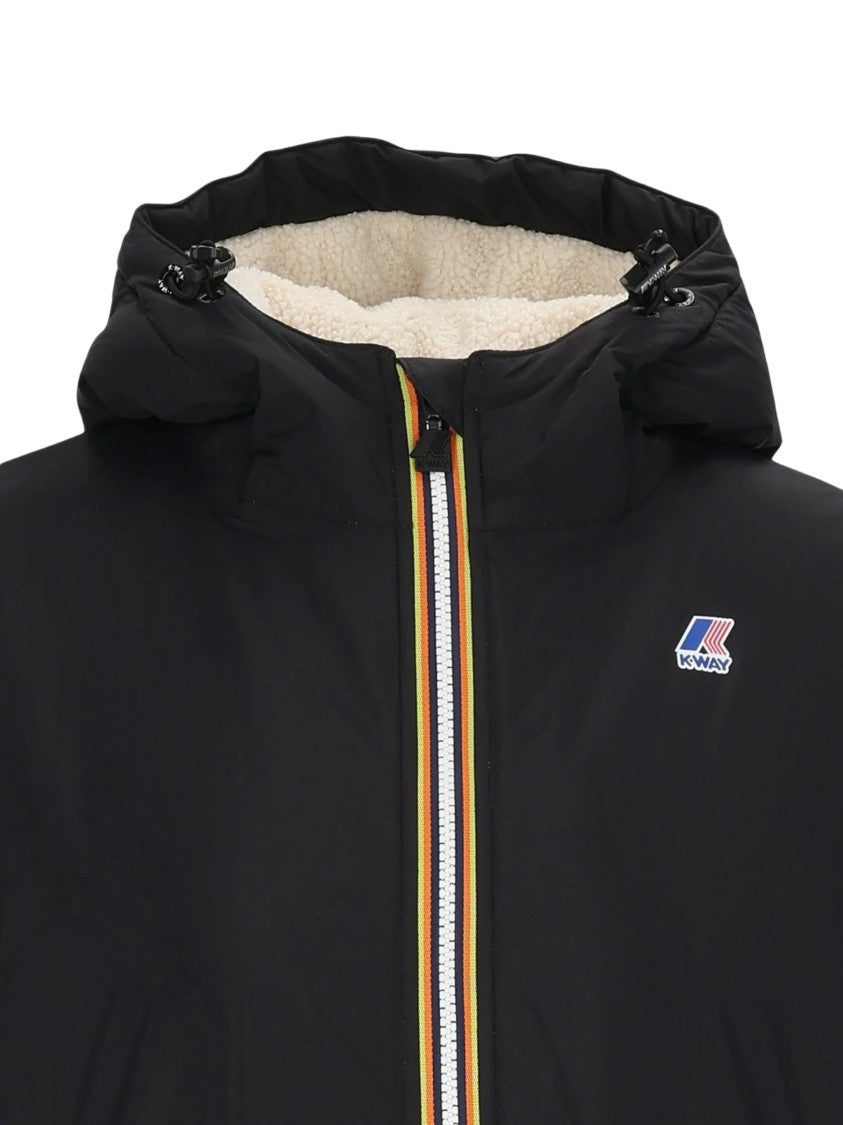 K-Way Jacinthe Orsetto Short Hooded Jacket