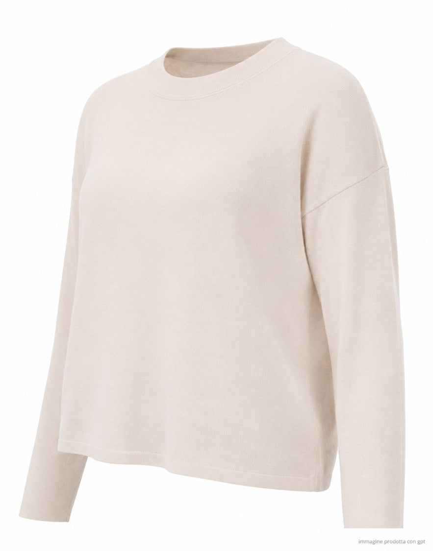 Aragona Moonbeam Scatoletta Virgin Wool Knit Top
