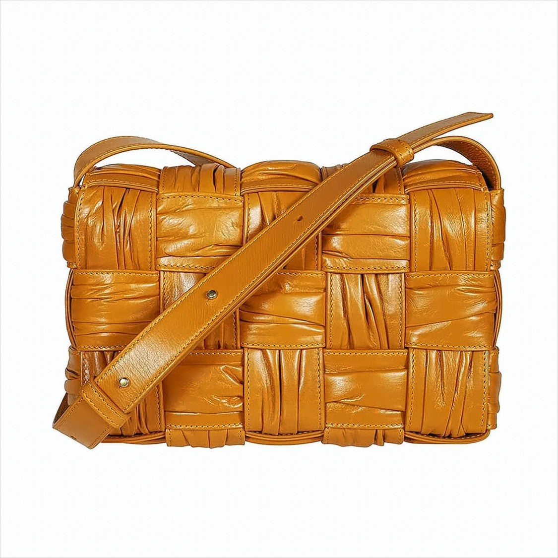 Bottega Veneta Padded Pleated Calfskin Cassette Shoulder Bag