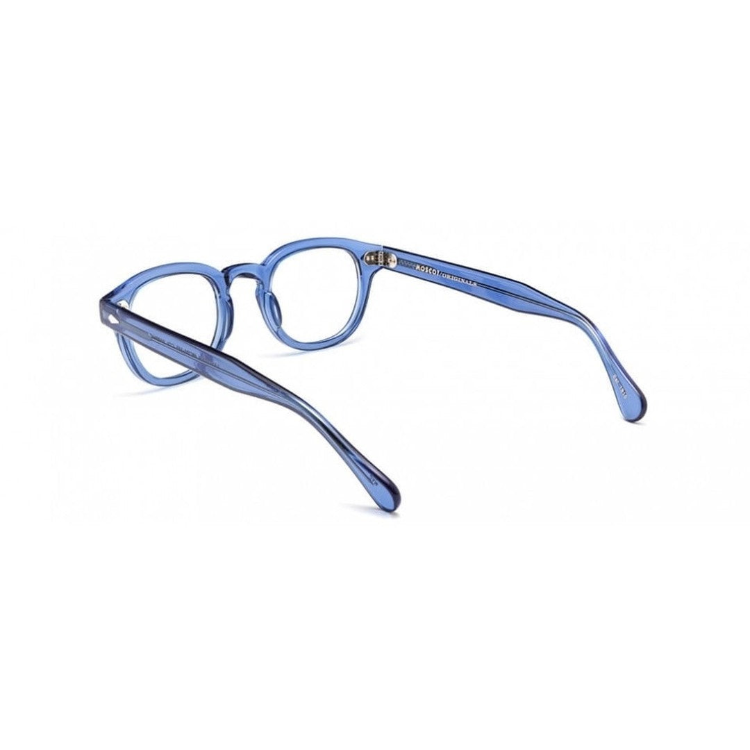 Moscot Blue Or-Lem-O Keyhole Translucent Acetate Eyeglasses