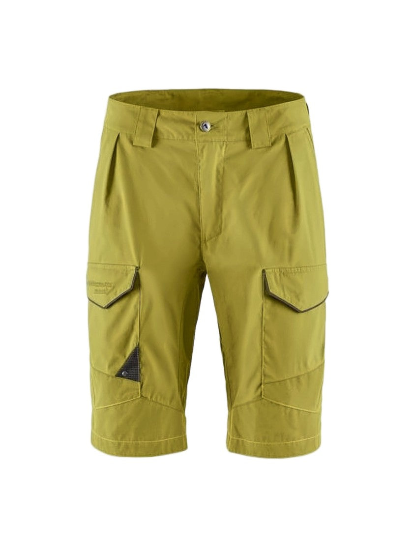 Klattermusen Structured Green Shorts With Multi-Pocket Design