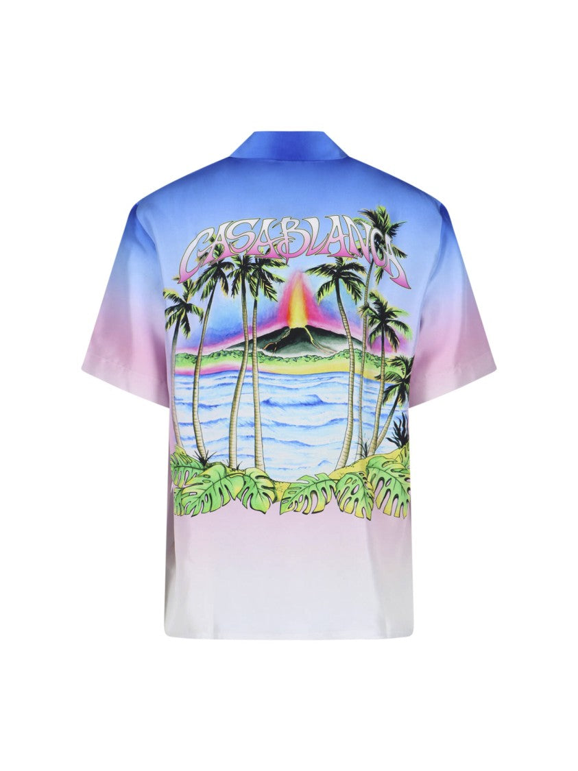 Casablanca "Volcano Print" Shirt Multicolor