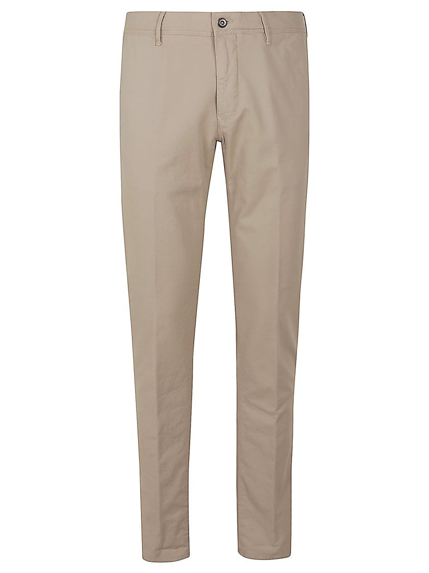 Incotex Tailored Cotton Pants With Streamlined Silhouette
