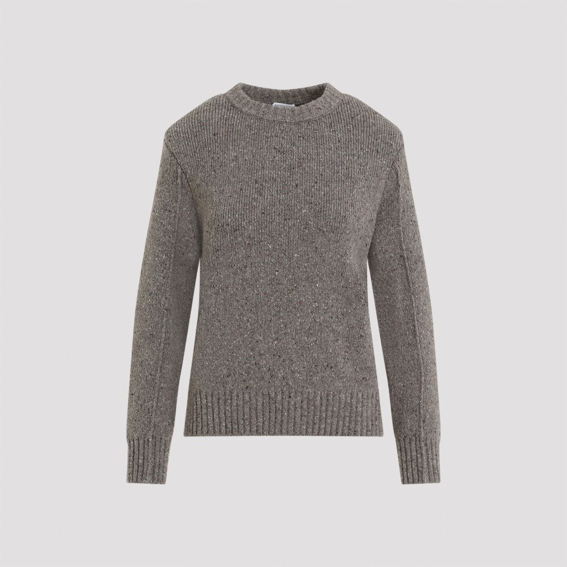 Bottega Veneta Riverbed Melange Grey Wool Pullover