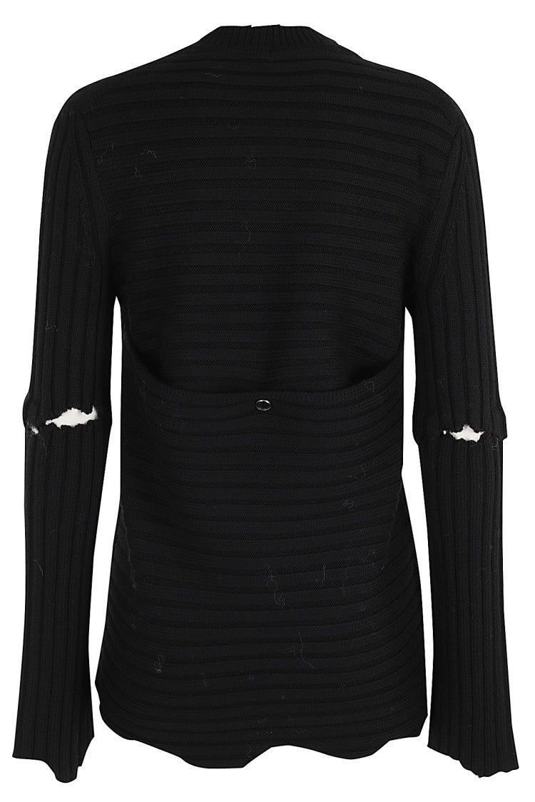 Helmut Lang Ribbed Merino Wool Sweater