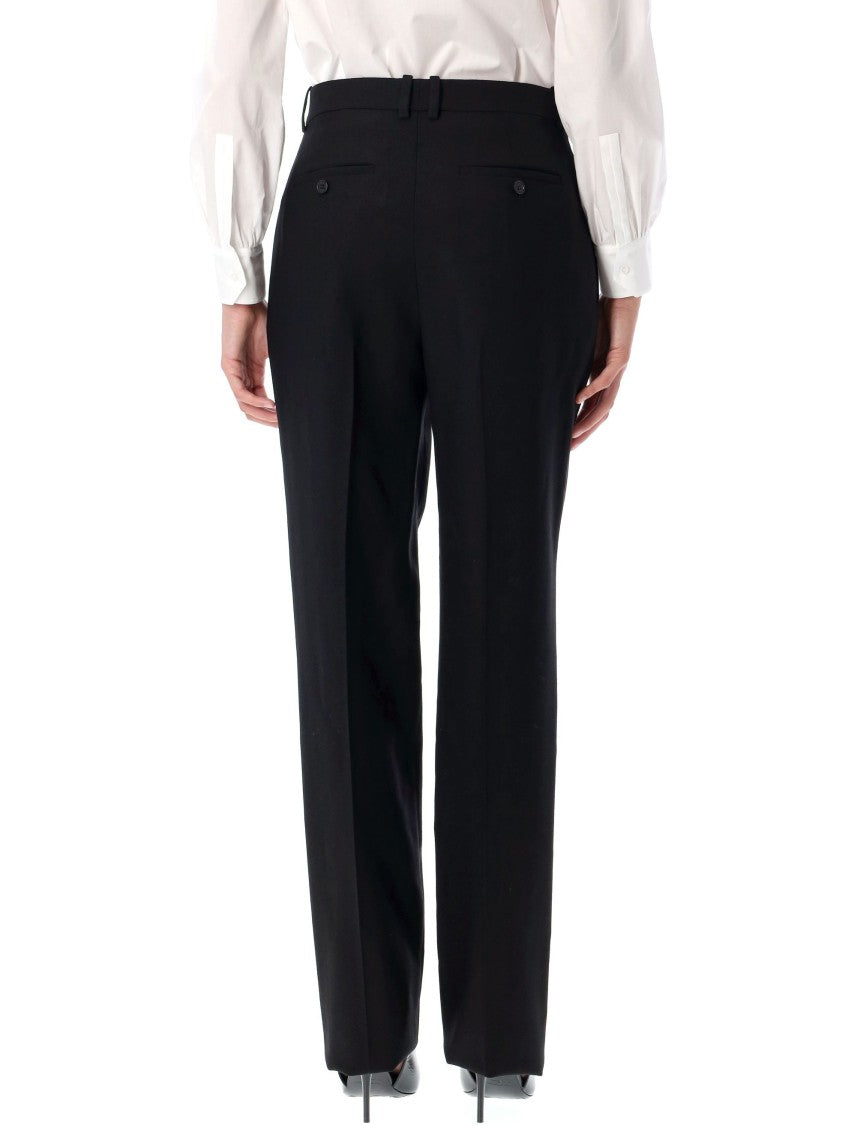 Saint Laurent Formal Tailored High Waisted Black Pants