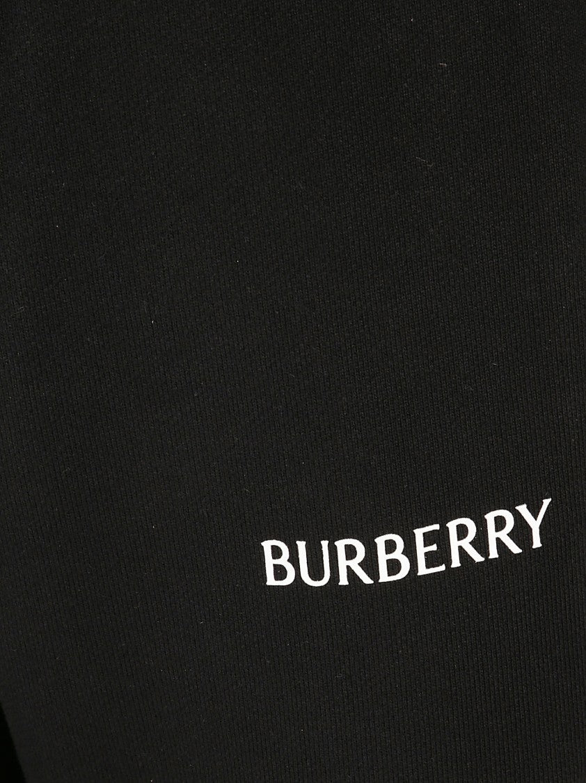 Burberry Ribbed Cuff Sweatpants With Subtle Branding