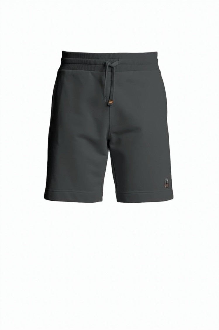 Parajumpers Minimalist Black Shorts With Adjustable Waistband And Structured Fabric