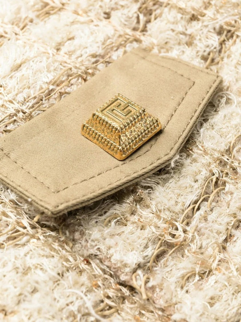 Balmain Mini Dress With Textured Tweed Fabric