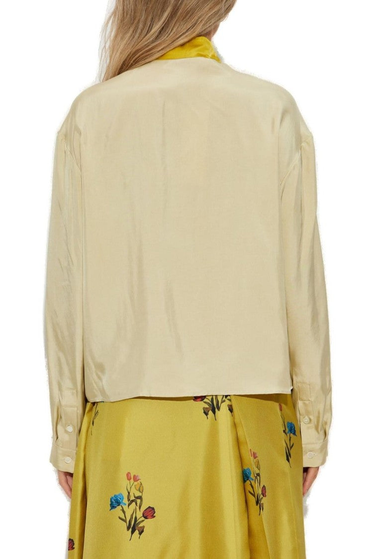 Marni Classic Viscose Rayon Shirt With Relaxed Fit