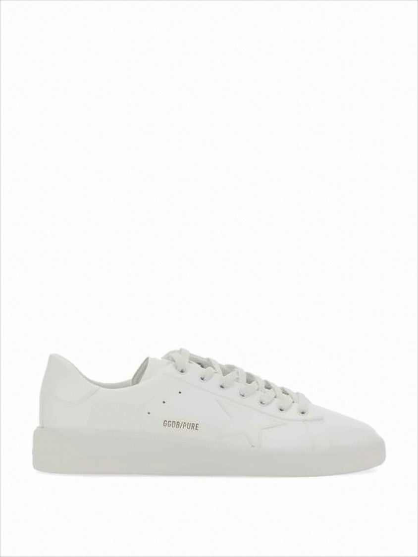 Golden Goose White Low-Top Sneakers With Lace-Up Front