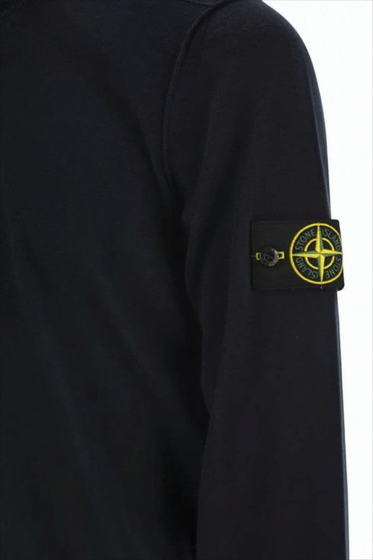 Stone Island Half-Zip Pullover Sweater With High Collar