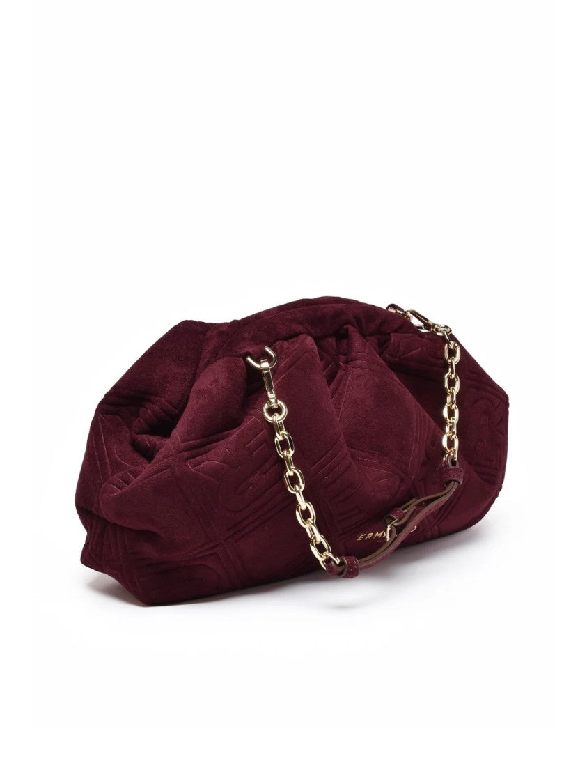 Ermanno Firenze Valentina Handbag With Textured Surface And Gold-Tone Details