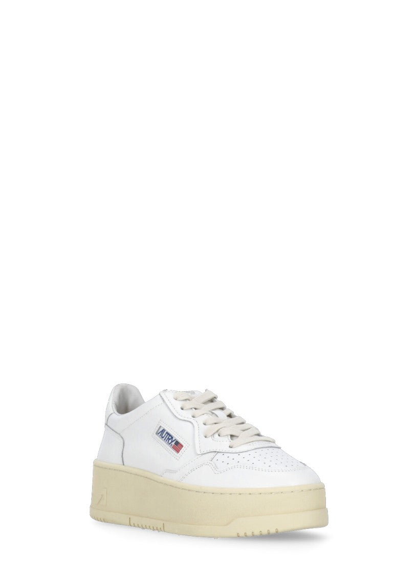 Autry White Autry Leather Sneakers