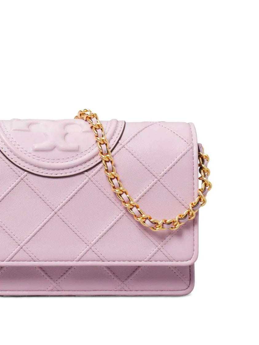 Tory Burch Fleming Logo Wallet On Chain Crossbody Bag