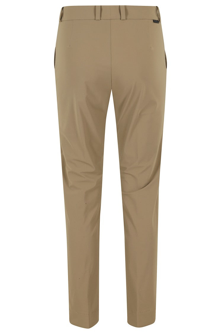 Rrd Taupe Surflex Chino Belt-Loops Back-Pence Polyamide Chino Pants