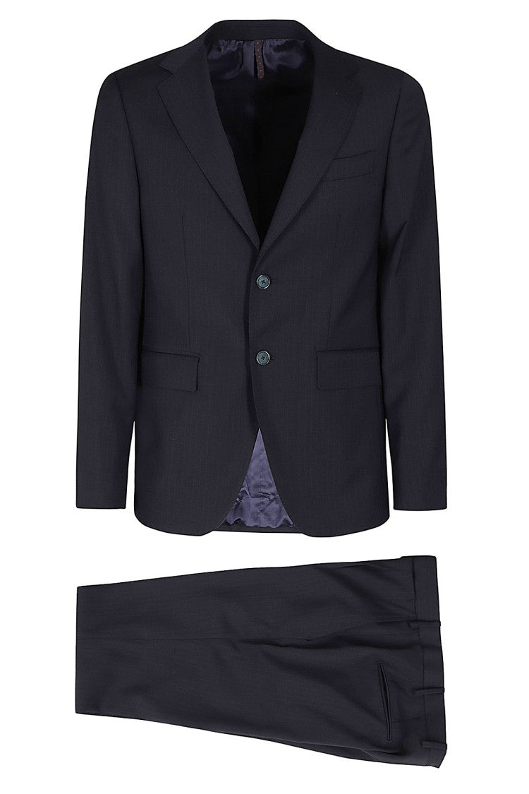 Santaniello 1-Pleat 2-Button Pinstripe Wool Suit