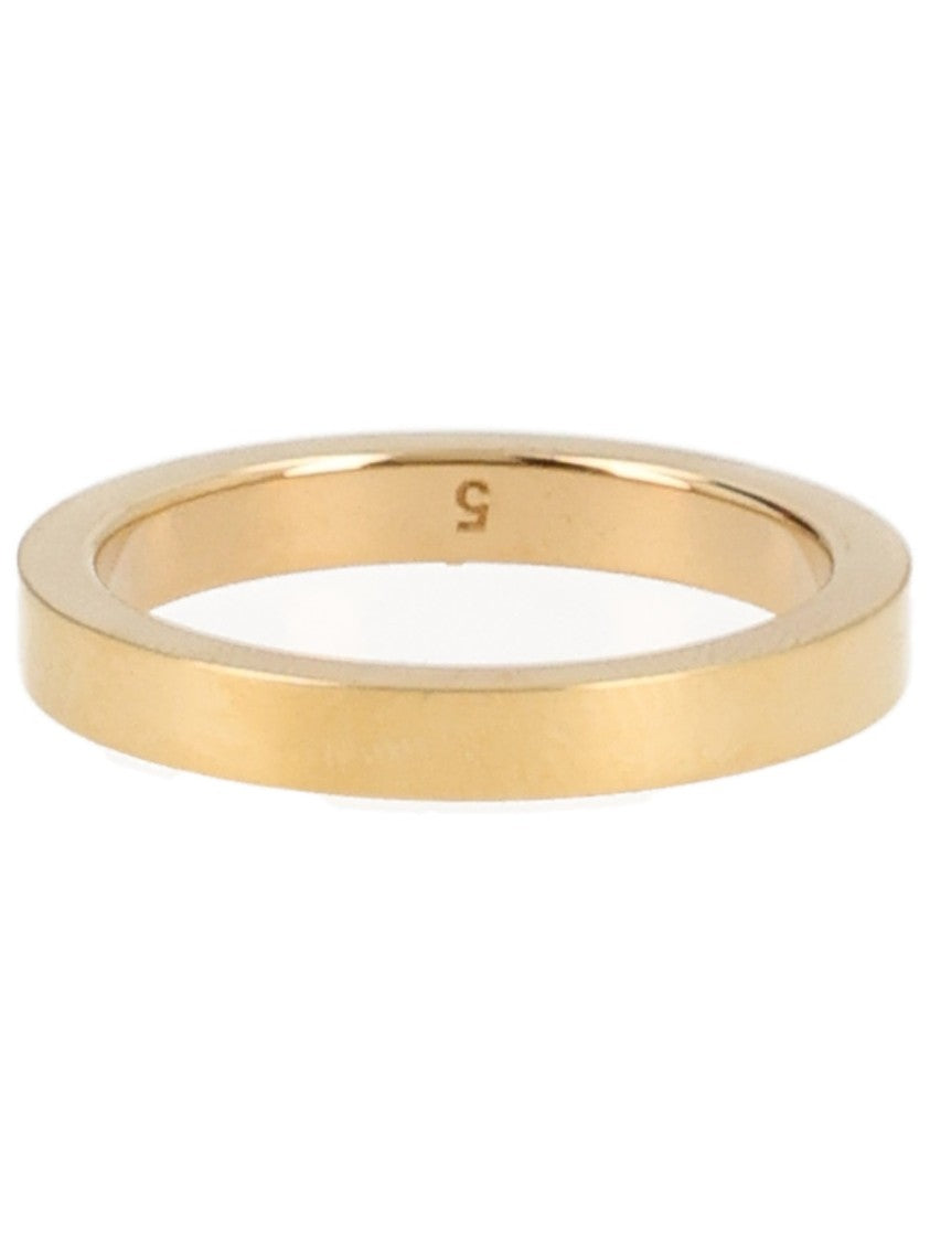 Maison Margiela Gold Polished Flat Profile Ring