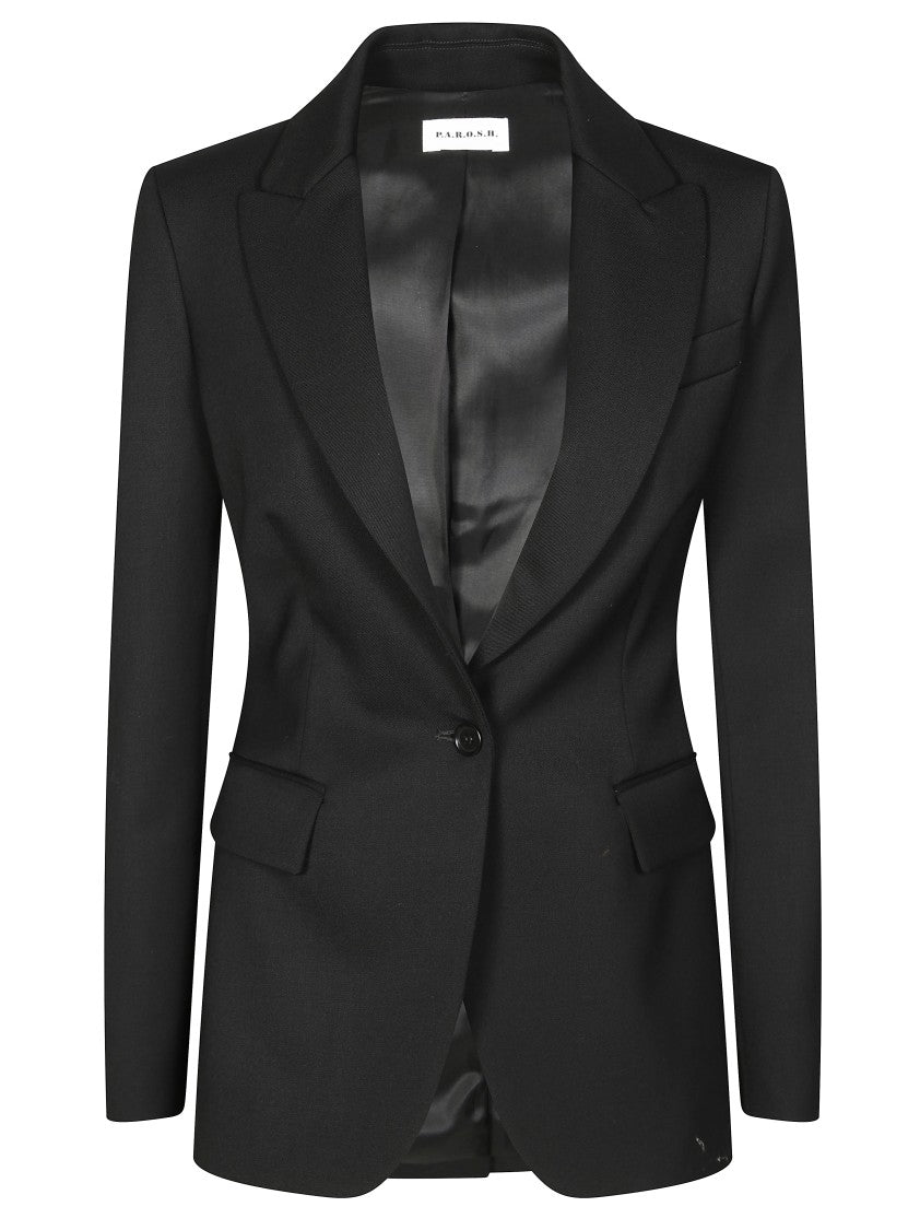 Parosh Single-Breasted Tailored Jacket With Classic Lapel
