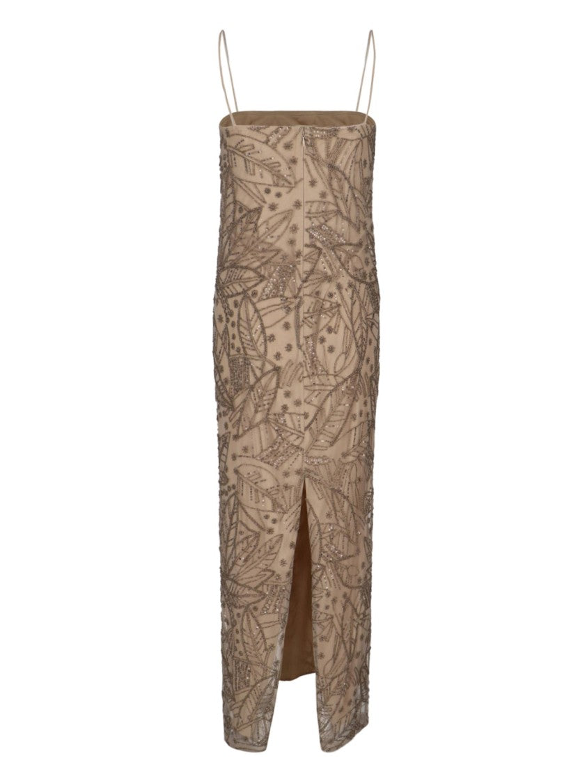 Polo Ralph Lauren Beaded Net Dress – Brown