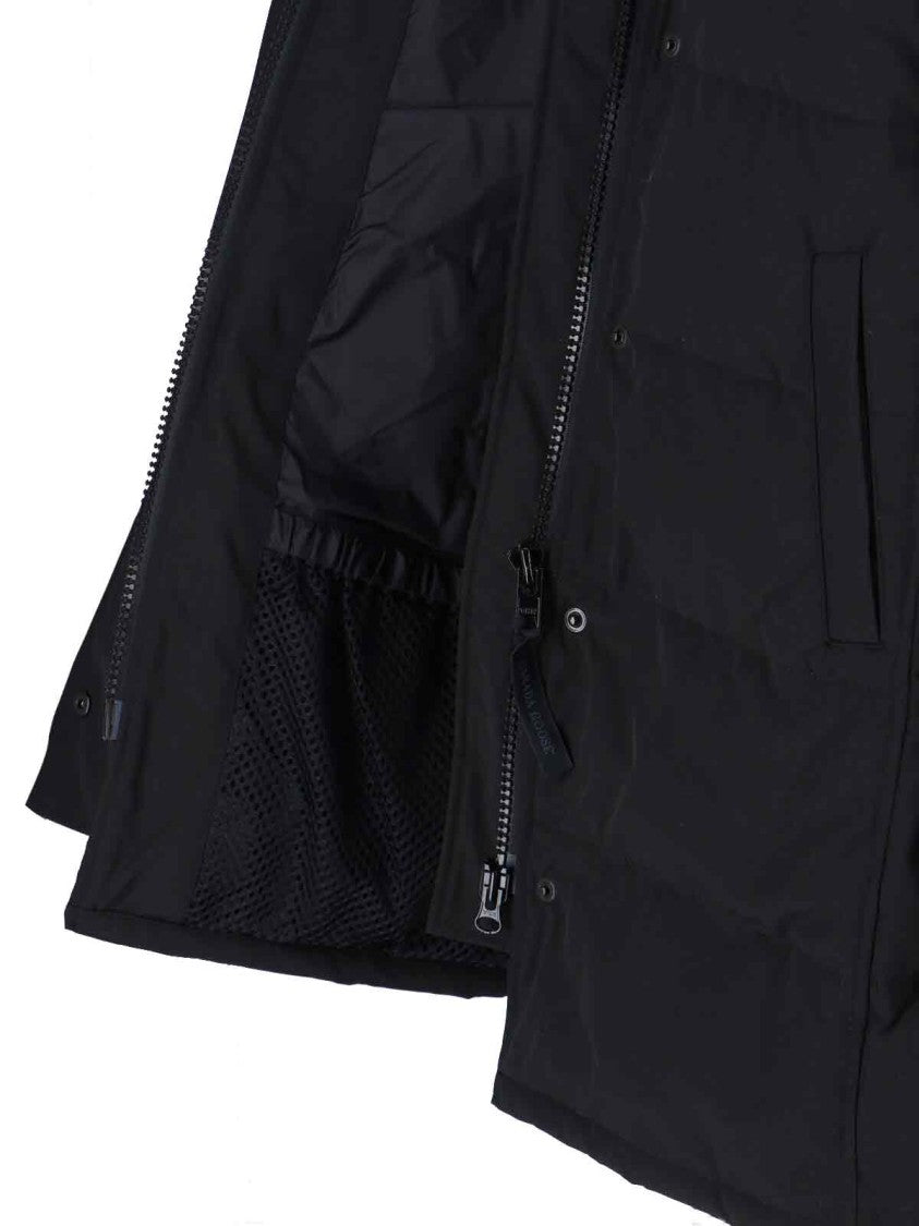 Canada Goose Structured Black Jacket With High Collar