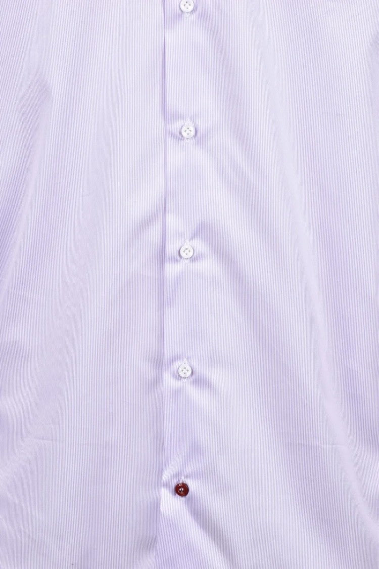 Carrel White Lilac Striped Cotton Shirt