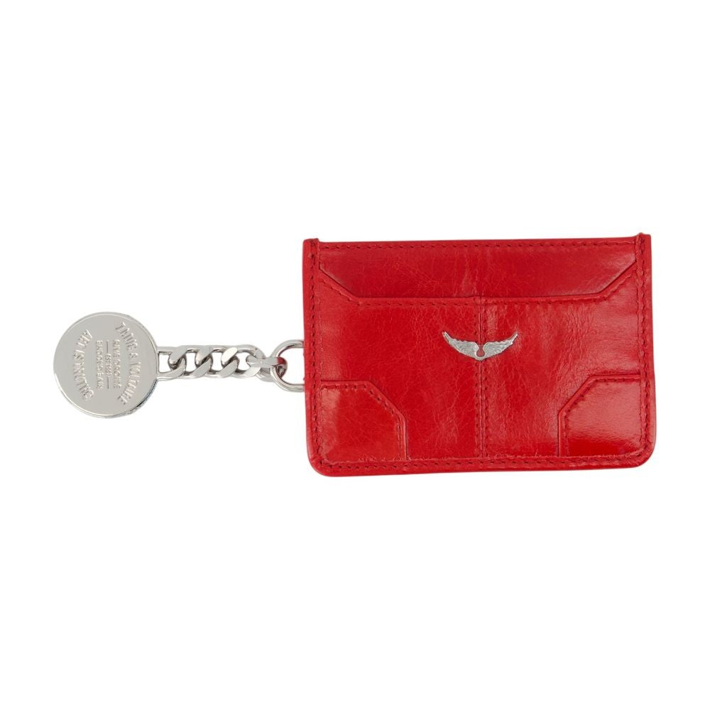 Zadig & Voltaire Sunny Pass Card Holder - Leather - Red