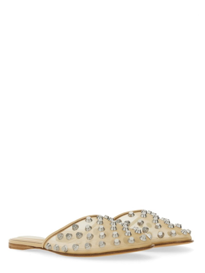 Alexander Wang "Rhodes"Transparent Sandals With Metallic Studs