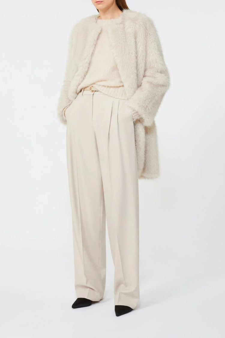 Max Mara Almond-Toned Minimalist Sweater By Max Mara Studio