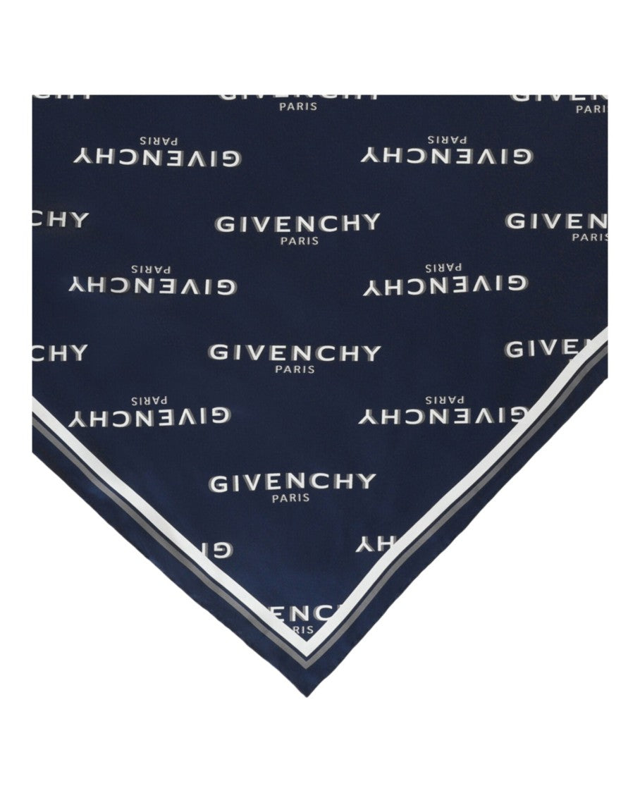 Givenchy Shadow Square Scarf In Silk
