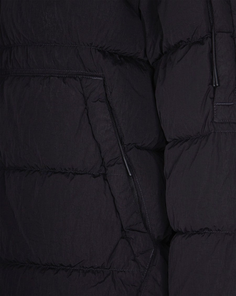 C.P. Company Padded Nylon Jacket With Hidden Hood And Iconic Logo Patch