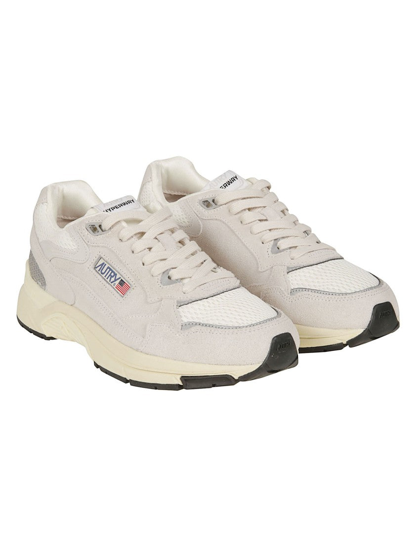 Autry Hyperway Suede-Blend Low Sneakers