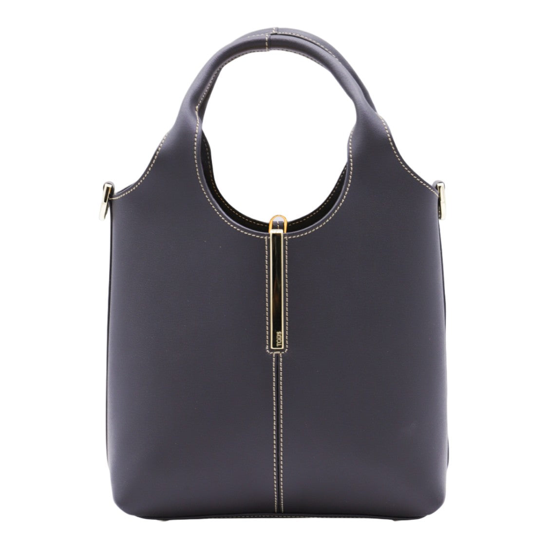 Tod's Structured Handbag With Gold-Tone Accent And Versatile Carrying Options