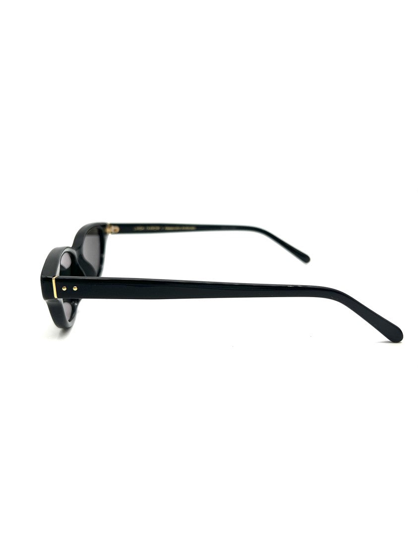 Linda Farrow Black Lfl965 Cat-Eye Gold Sunglasses