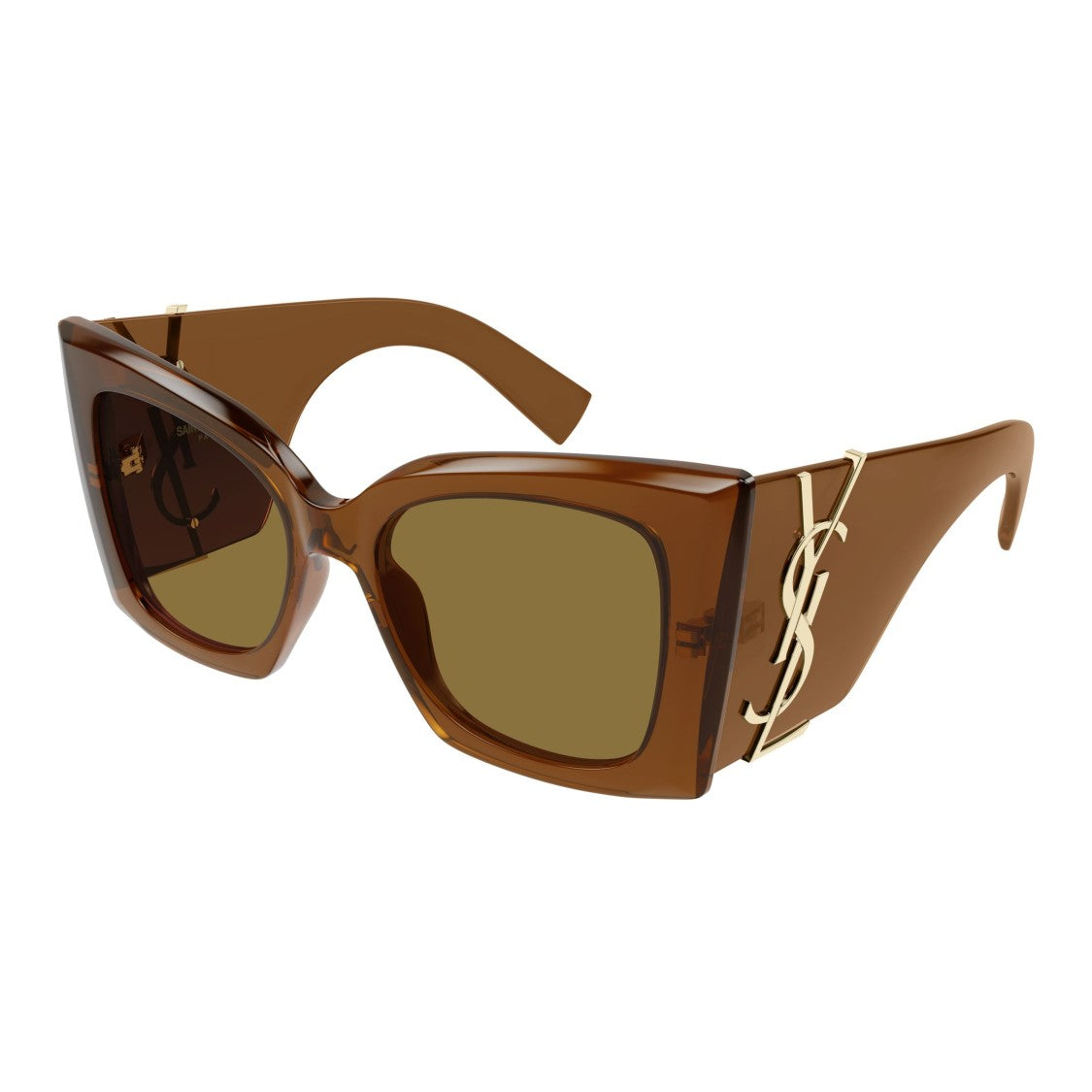 Saint Laurent Oversized Square Frame Sunglasses With Logo Detail