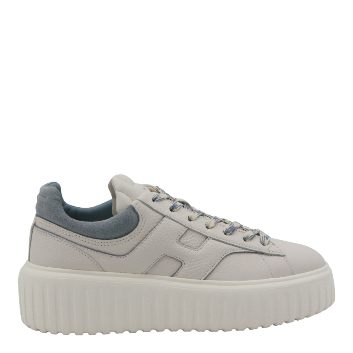 Hogan Platform Sneakers With Textured Leather Upper