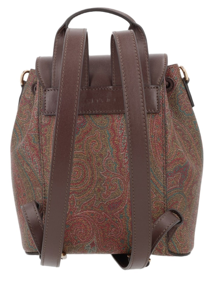 Etro Essential S Compact Paisley-Pattern Cotton-Blend Backpack