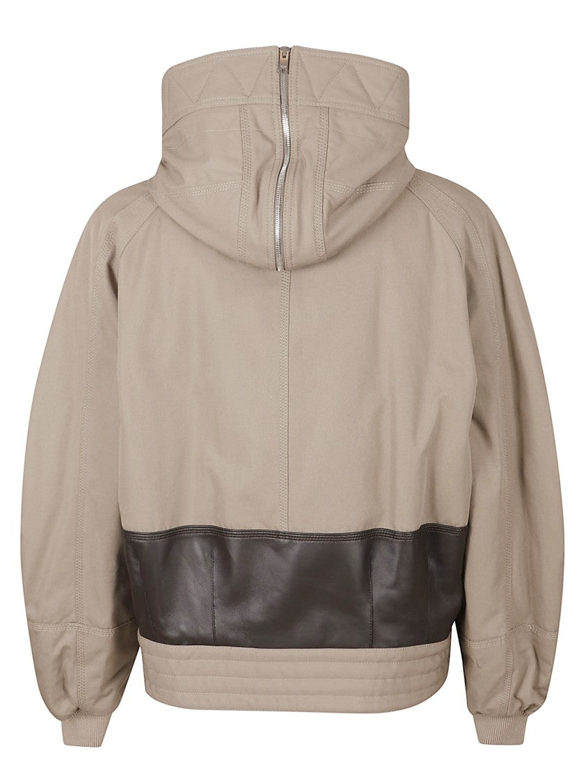 Bottega Veneta Cropped High-Collar Casual Jacket