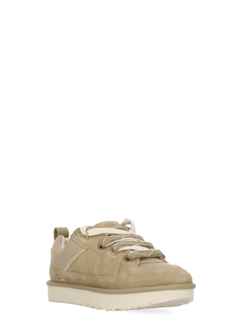 Ugg Beige Lo Lowmel Canvas Sneakers
