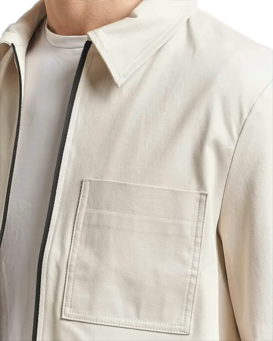 J Lindeberg Long-Sleeve Casual Shirt With Front Zipper