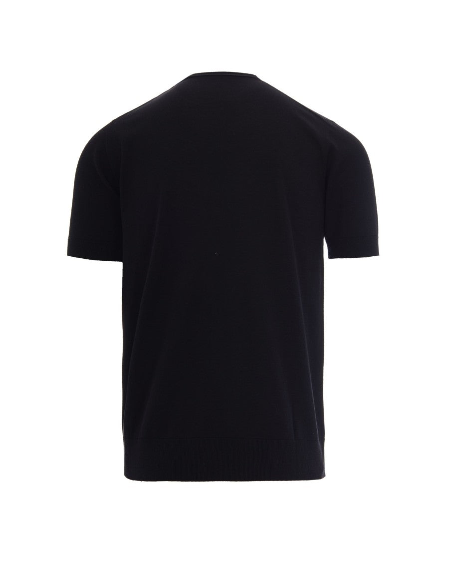 Paolo Pecora Black Knit T-Shirt