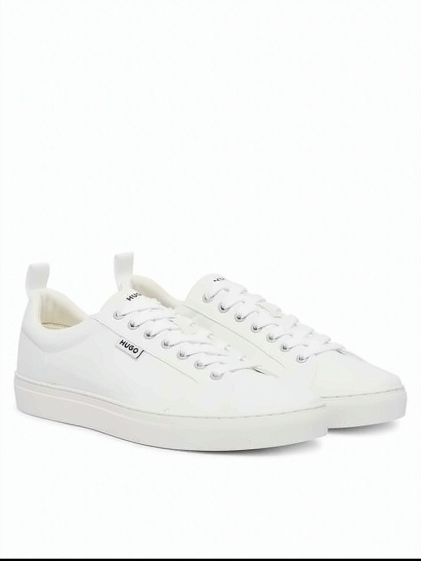 Hugo Boss White Sneakers With Lace-Up Design
