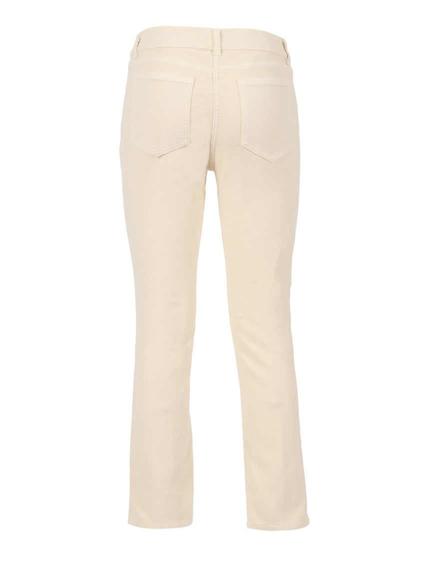 Aspesi High-Waisted Straight-Leg Pants With Belt Loops