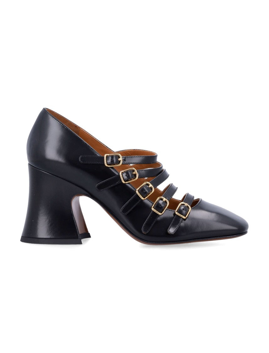 Chloé Jani Maryjane Pointed Toe Block Pumps